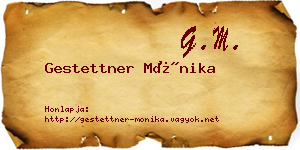 Gestettner Mónika névjegykártya