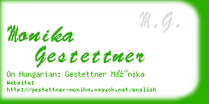 monika gestettner business card